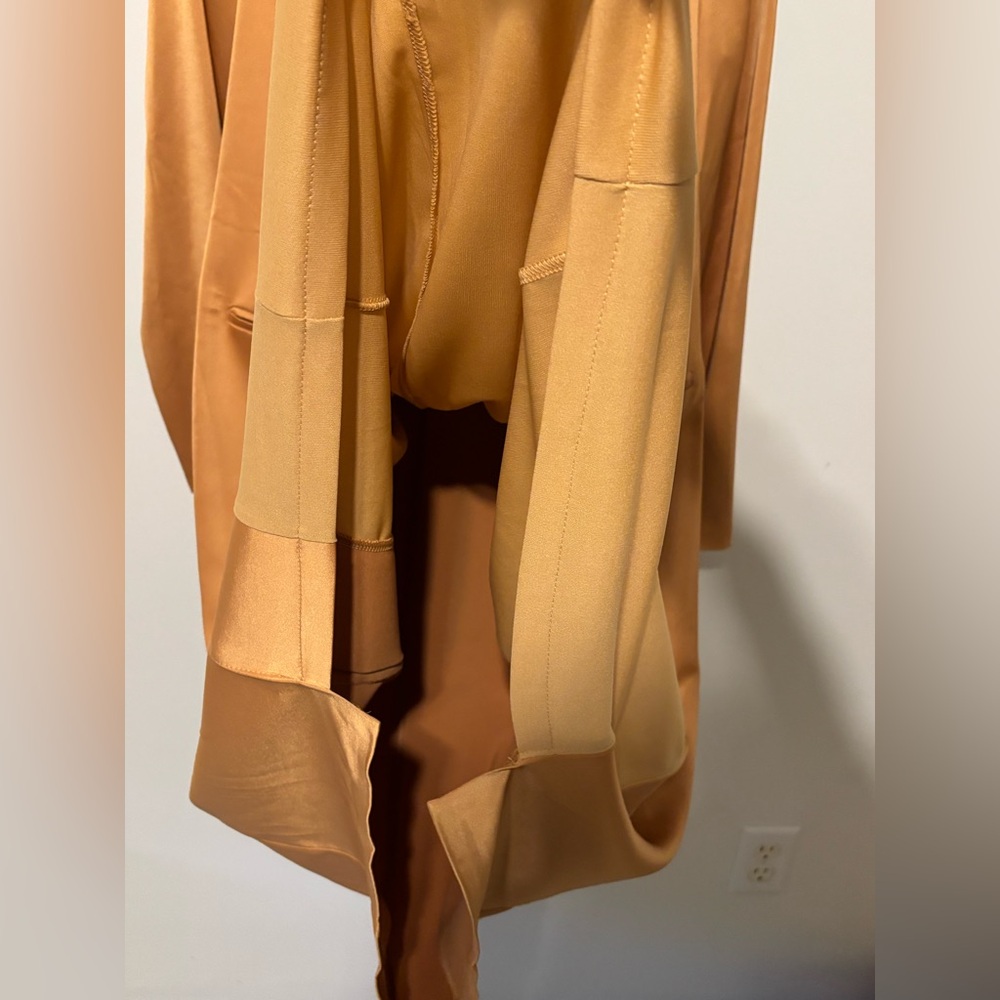 Genese London Satin-Like Rust Blazer Dress Size 12 - Picture 10 of 12